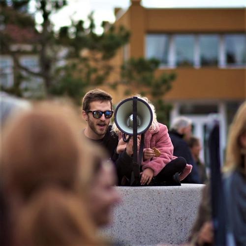 Protest tegen afschot damherten. Foto: Lammert van Raan.