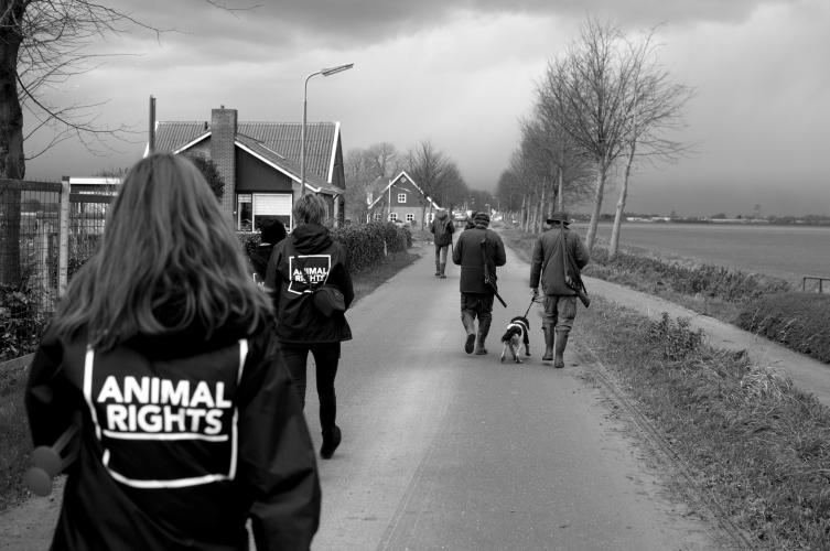 Animal Rights in actie tegen de jacht!